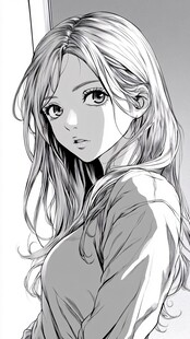 糖心vlog校园漫画角色头像：戴眼镜的冷静学霸少女