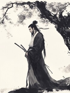 糖心vlog玄幻漫画卡片，少女与灵兽在月下结契